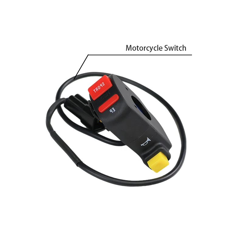Conjunto de Interruptores para Guidão de Veículo Elétrico, Botão de Buzina Esportivo e Ecológico para Scooter E-bike Light Bee, Peças Originais de Bicicleta