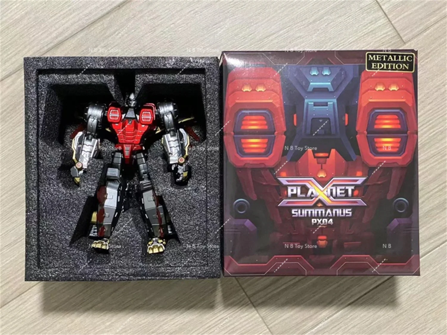 Action Character Transformation Toy Planet X PX-04M PX04M, Metallic, Snarl Summanus, Box Robot