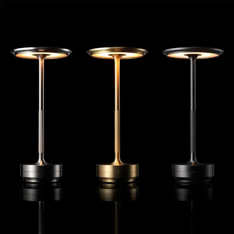 GGbingo USB Rechargeable LED Desk Lamp Touch Dimming Portable Desk Light Coffee Shop Vintage Decoration Atmosphere Light