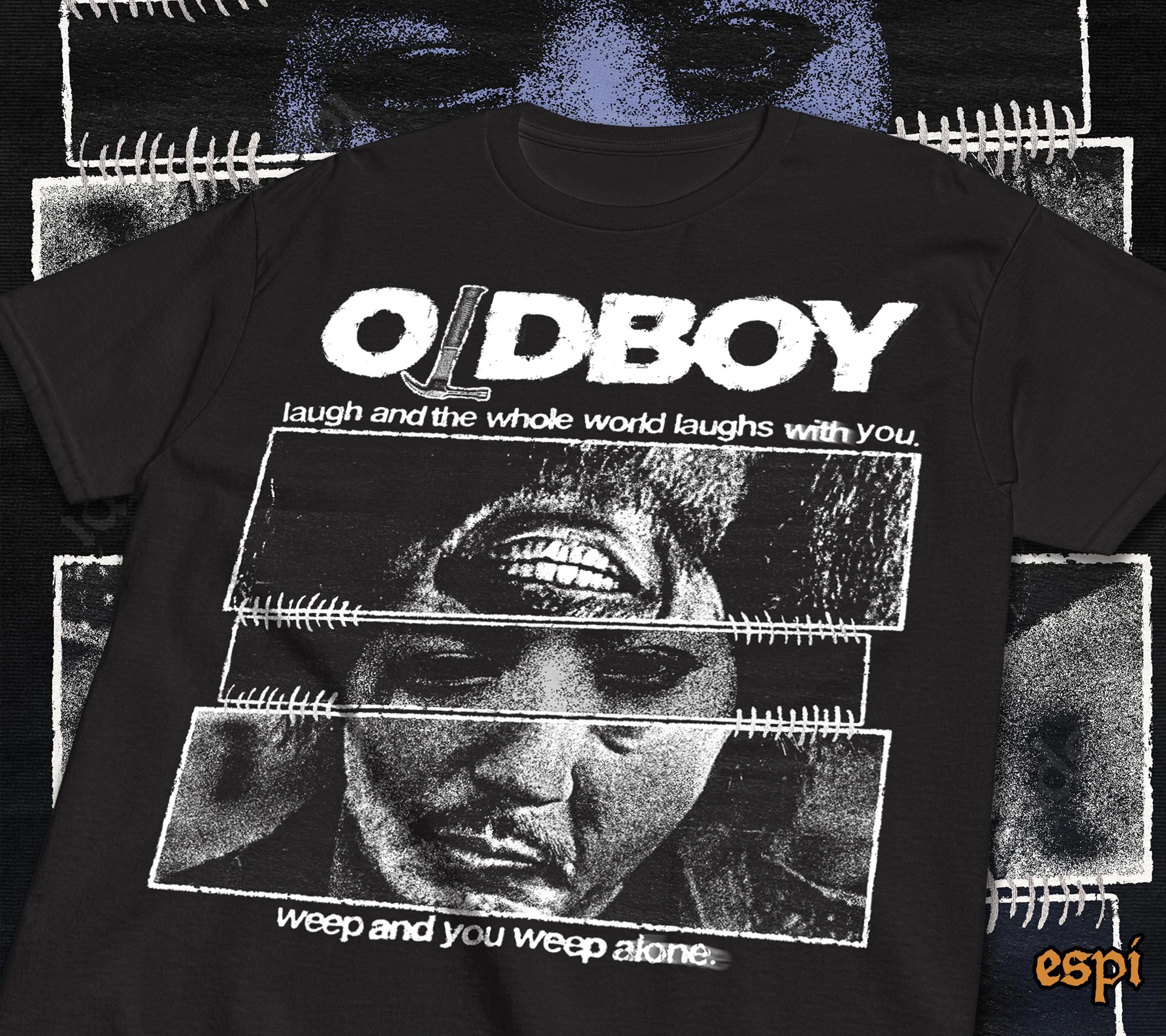 Camiseta de la película Oldboy, éxito de ventas de verano, película de Park Chan, camiseta de cine coreano, camiseta de manga corta con cuello redondo para hombre