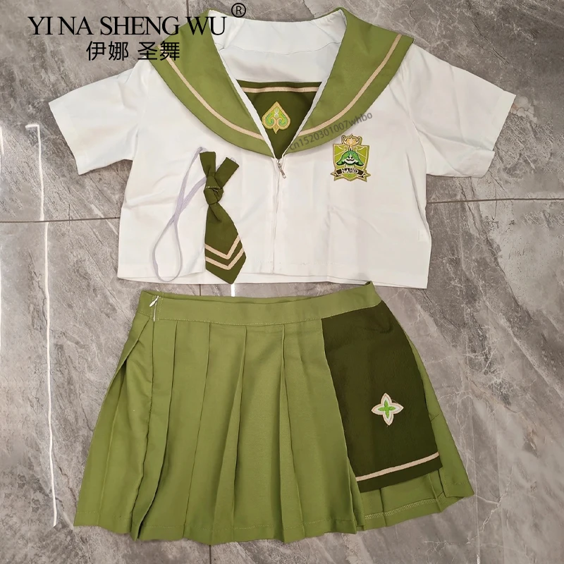アニメゲームコスプレセーラー服草神コスプレ服 JK 制服日本の春夏女子学生制服