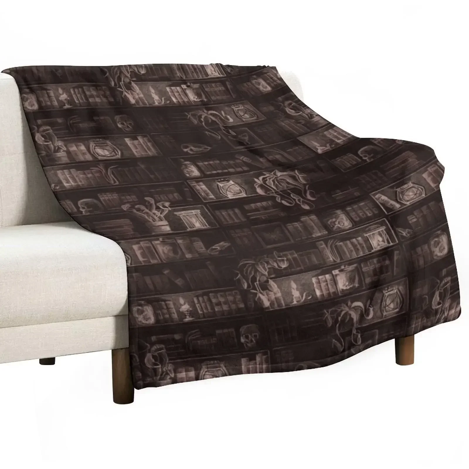 Candlelit Library, a fantasy dark academia pattern Throw Blanket Extra Large Throw Luxury St Giant Sofa Blankets