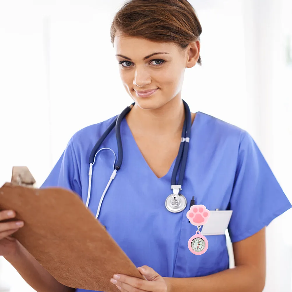 2-pecas-relogio-de-enfermeira-delicado-e-resistente-com-design-de-pata-de-gato-relogio-de-bolso-com-clipe-para-pendurar-para-estudantes-de-enfermagem-e-medicos-mostrador-transparente-facil-de-usar