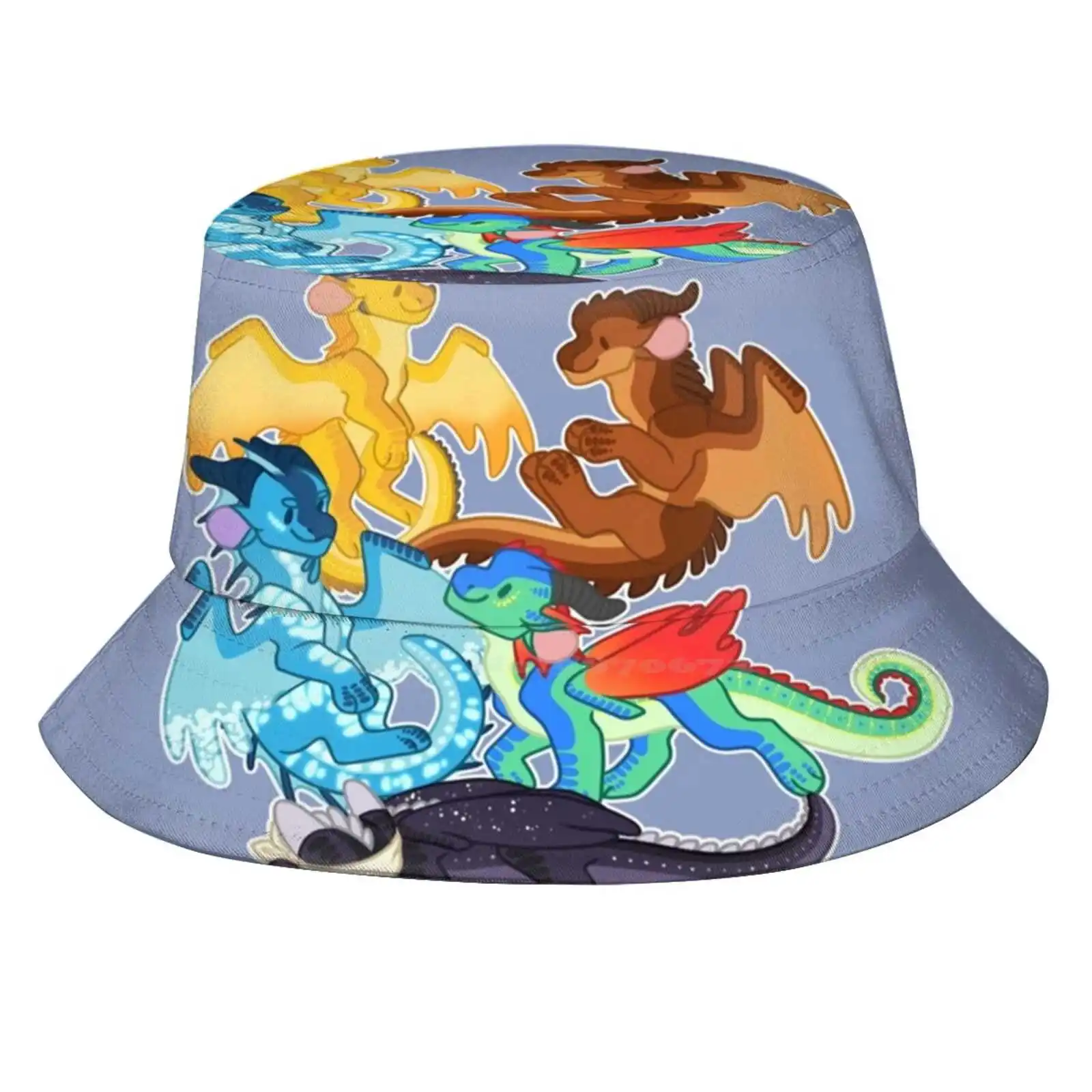 Dragonets Of Destiny - Wof Wings Of Fire Sun Cap Fisherman Hat Bucket Hats Wingsoffire Tsunami Starflight Glory Clay Sunny Wof