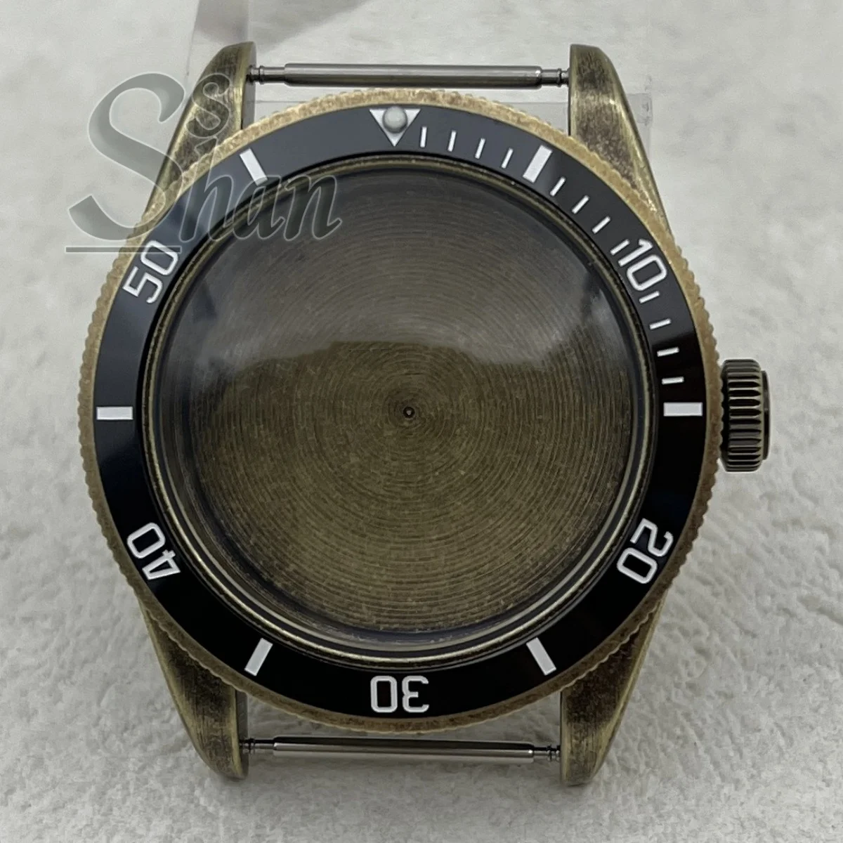 39mm Bronze BB58 Case Dome Sapphire Crystal Suitable for NH34 NH35 NH36 ETA2824 PT5000 Movement Water-Resistant Case Screw Crown