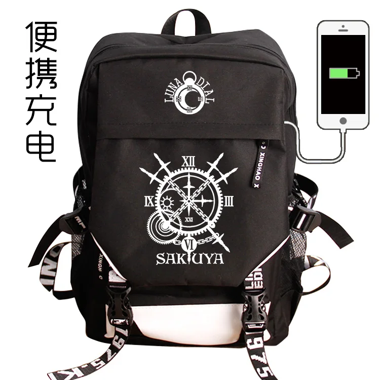 Touhou Project Student Backpack Anime School Bag Japanese College Style JK Uniform Bag