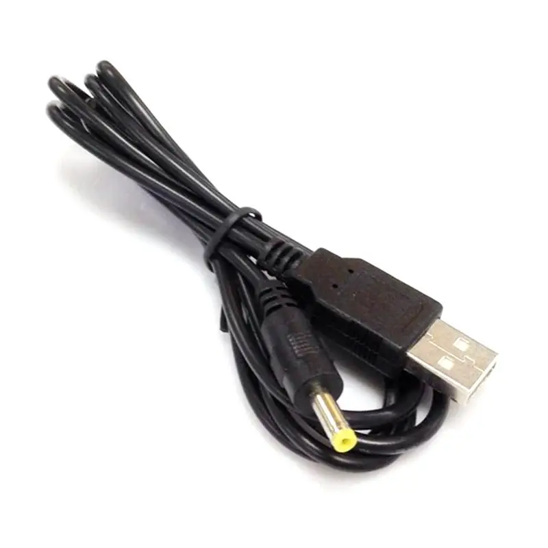 Cable de alimentación USB macho a DC4.0, Cable de carga de CC de 4,0mm x 1,7mm, 80CM