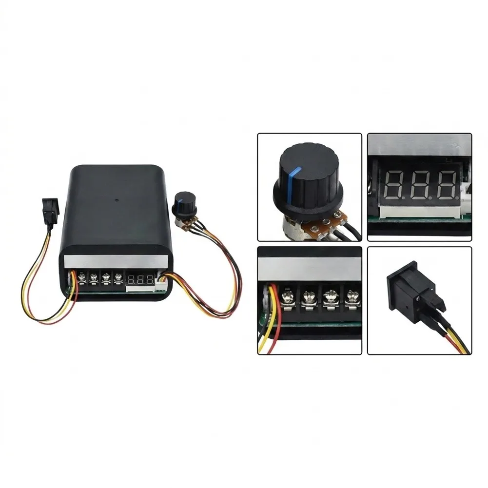 DC for Motor For PWM Controller 10V-55V Input 60A Max Output Digital Tachometer Display for Forward Reverse Motors
