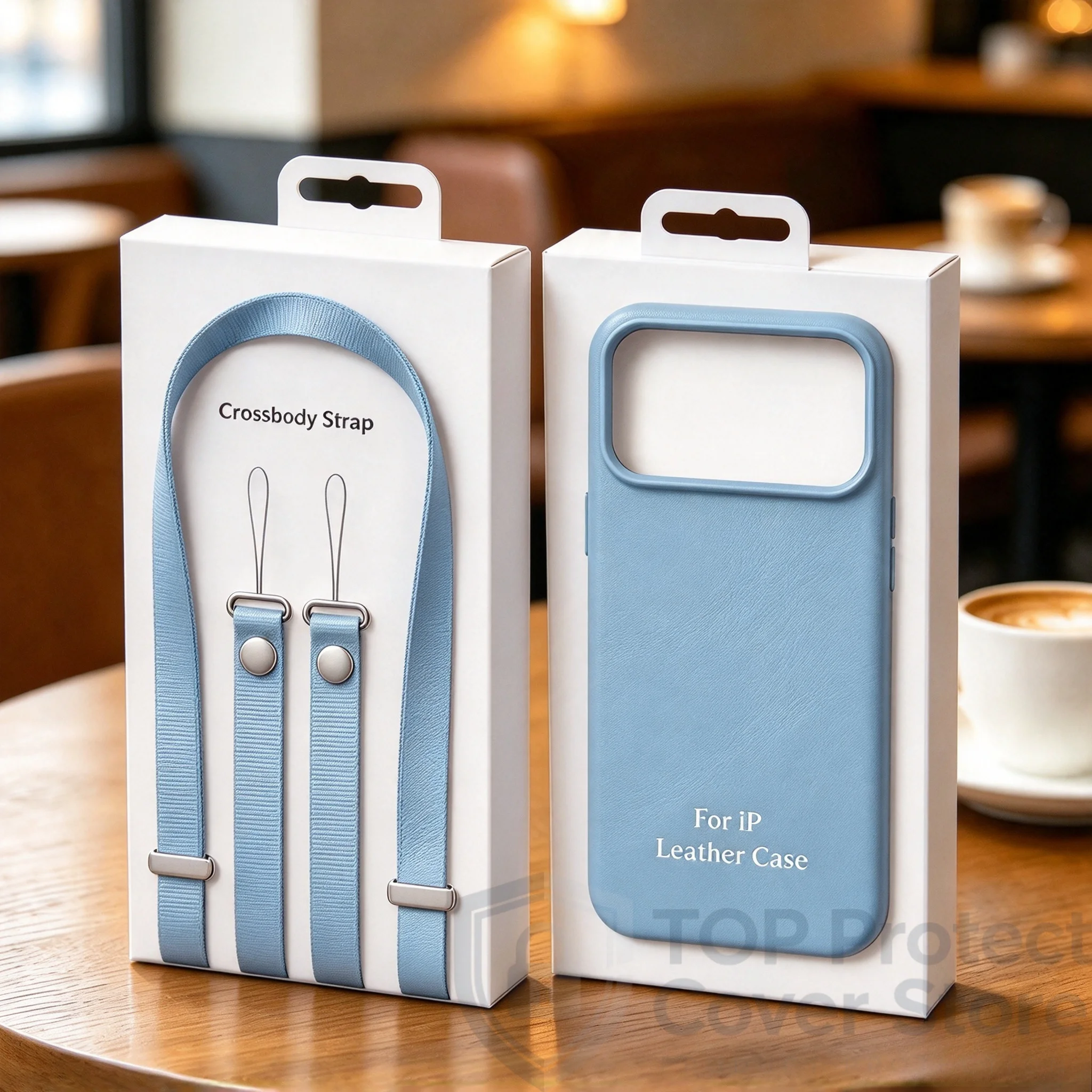 1:1 Original Leather Phone Case For iPhone 18 Pro Max 17 For MagSafe AI Button Business Shockproof Cover & Woven Crossbody Strap