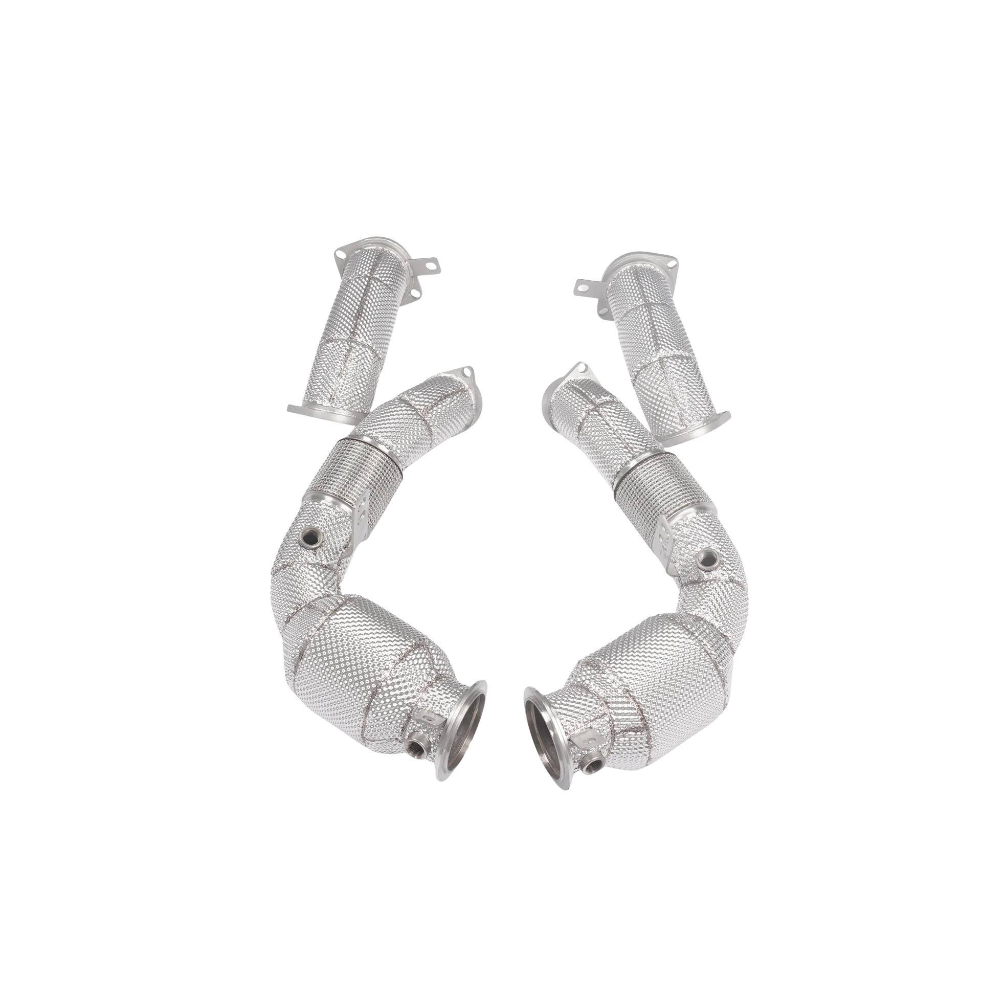 

YT из нержавеющей стали, система водосточной трубы со свободным потоком и теплозащитным экраном для BMW M5/G90 4,4T