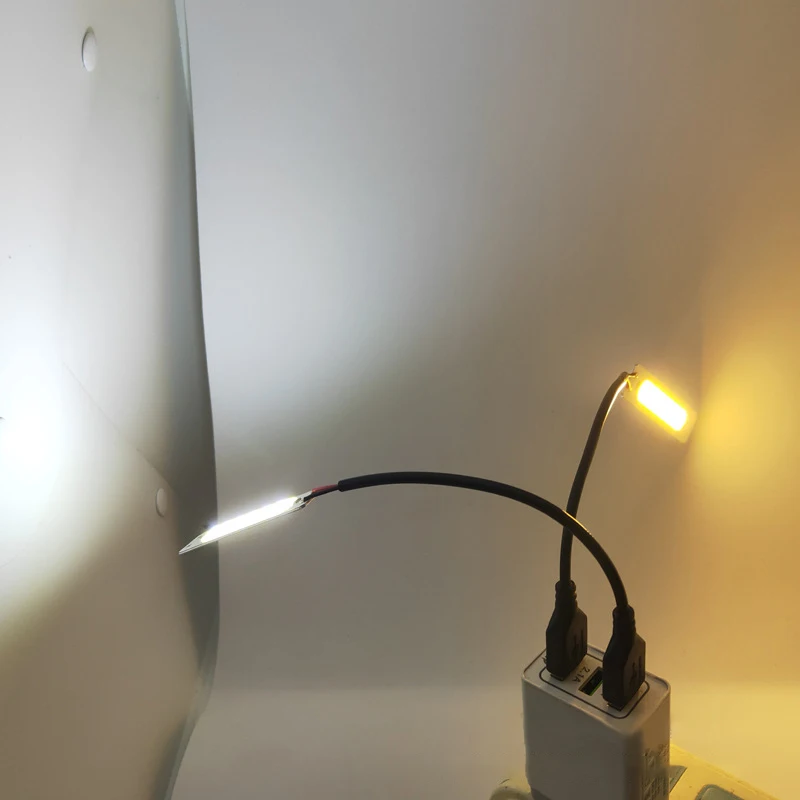 DC 5V USB LED Light Source 2W COB Strip Bar Bulb 60x15mm Warm Cold White 3000K 6500K For DIY Work Lamp