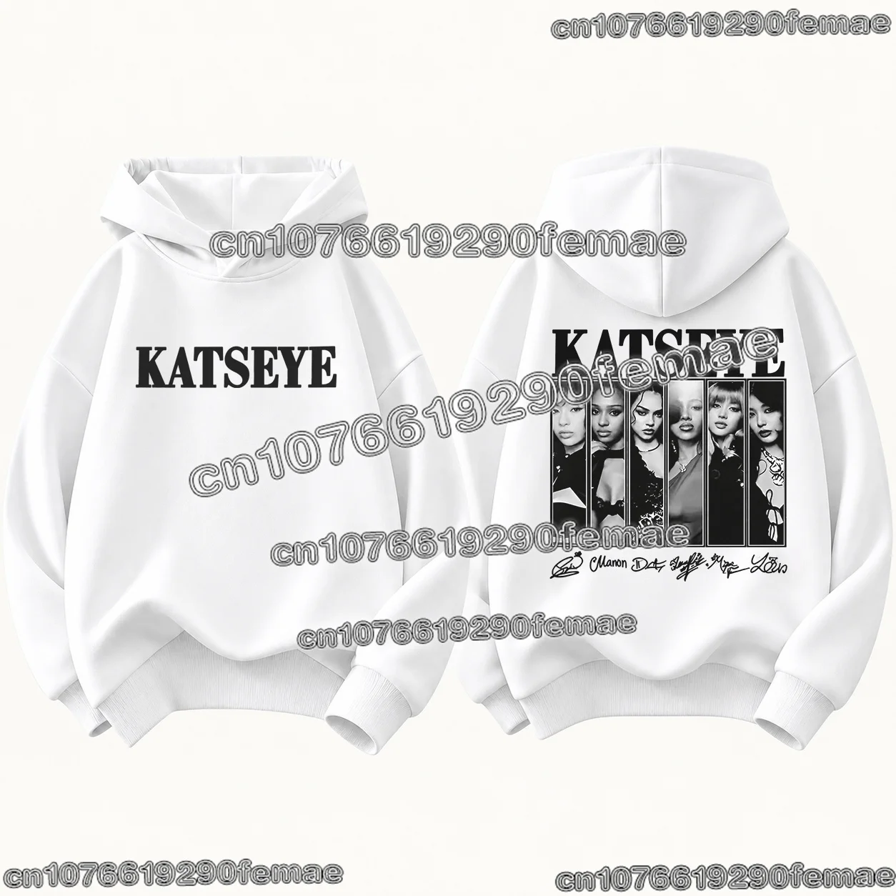 2026 KATSEYE Kpop Fan Hoodie Kids Adults Graphic Print Long Sleeve Sweatshirt Spring Autumn Casual Streetwear Fashion Clothing 3