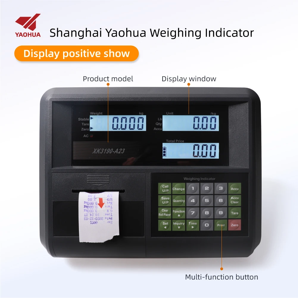 XK3190-A23 LED Display Electronic Weighing Instrument Controller Weighing Scale Indicator with Printer