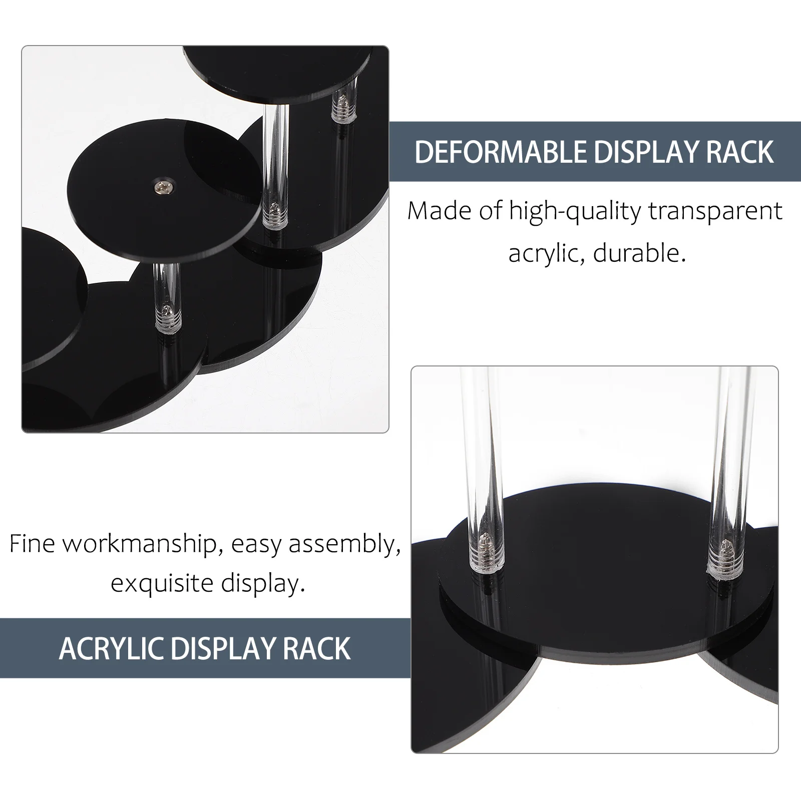 

1Pcs Acrylic Display Rack 9-Layer Deformable Step Type Jewelry Storage Organizer for Earrings Bracelets Rings Multilayer