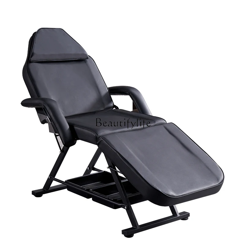 Multifunctional Recliner Tattoo Embroidery Beauty Massage Foldable Lifting Special Eyebrow Tattoo Eyelash Bed