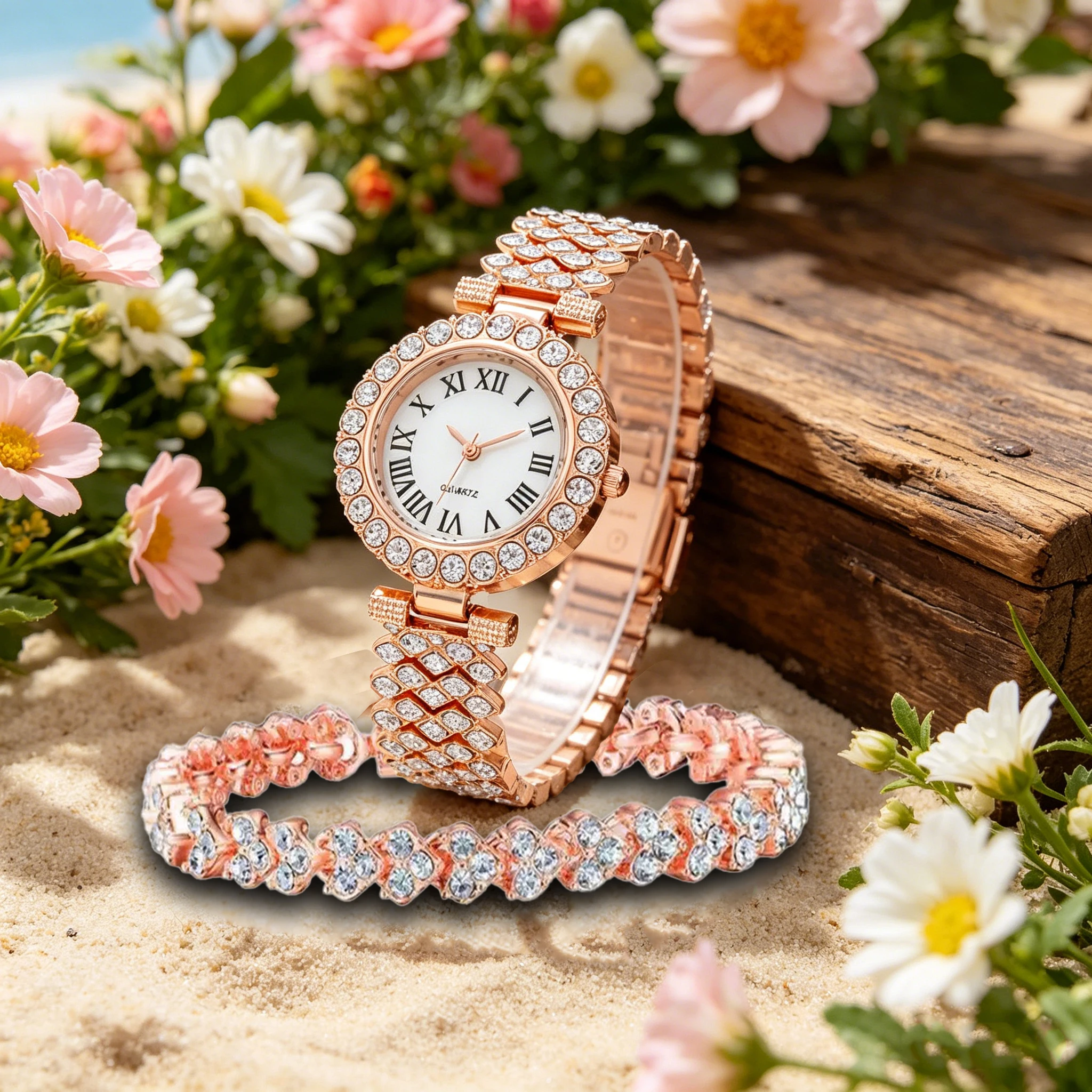 Women Quartz Watch Bracelet Fashion Wrist Watches for Women Stainless Steel Band Strap Female Clock Wristwatch Zegarek Damski