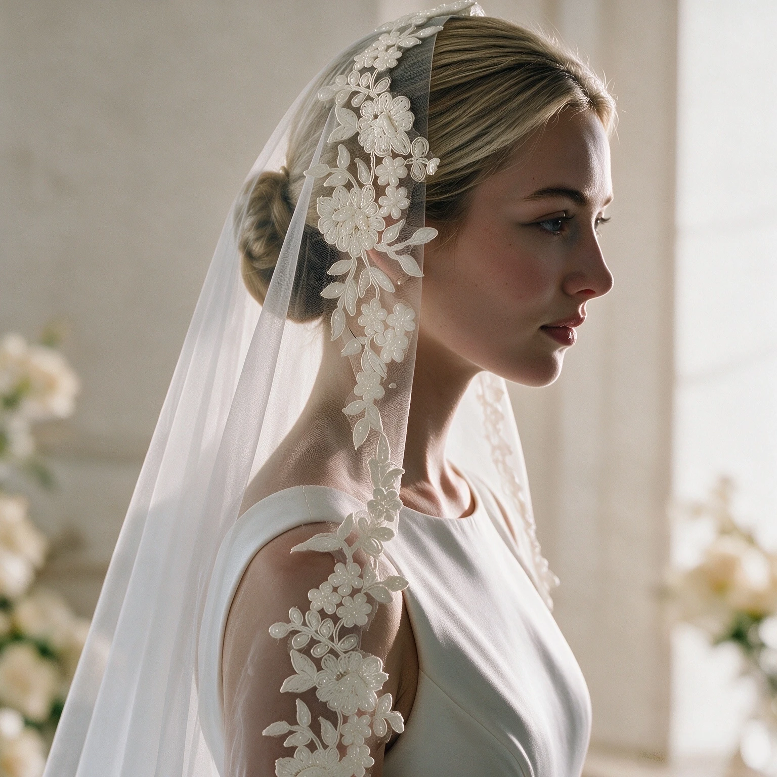 handmade-1-tier-ivory-tulle-wedding-veil-with-3d-floral-leaf-lace-embroidery-elegant-mantilla-bridal-veil-accessory-for-brides