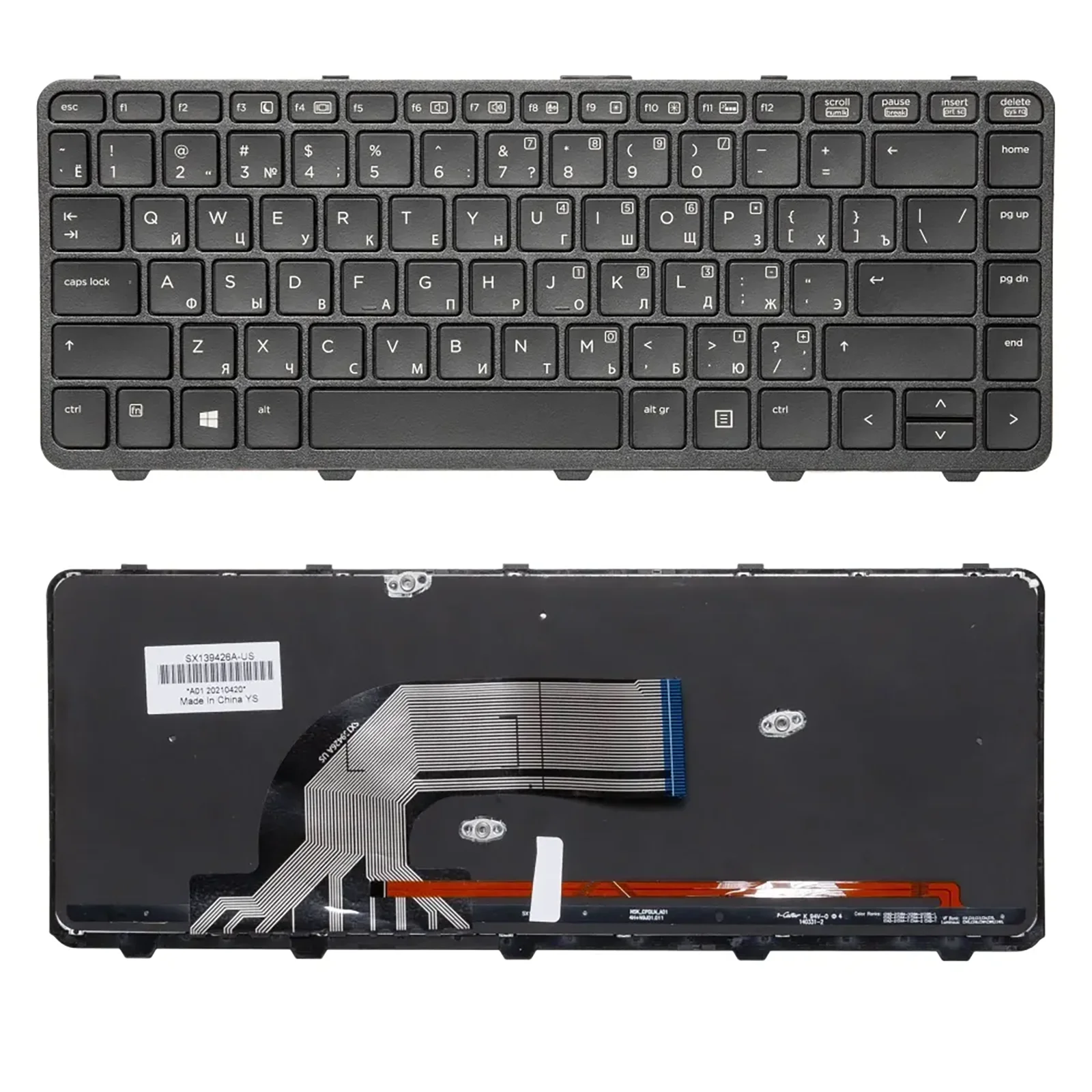 

US RU SP Layout for Hp 767476-251 NSK-CPDLN ProBook 440G1 G2/430G2/445G1 G2/640 645G1 laptop keyboard