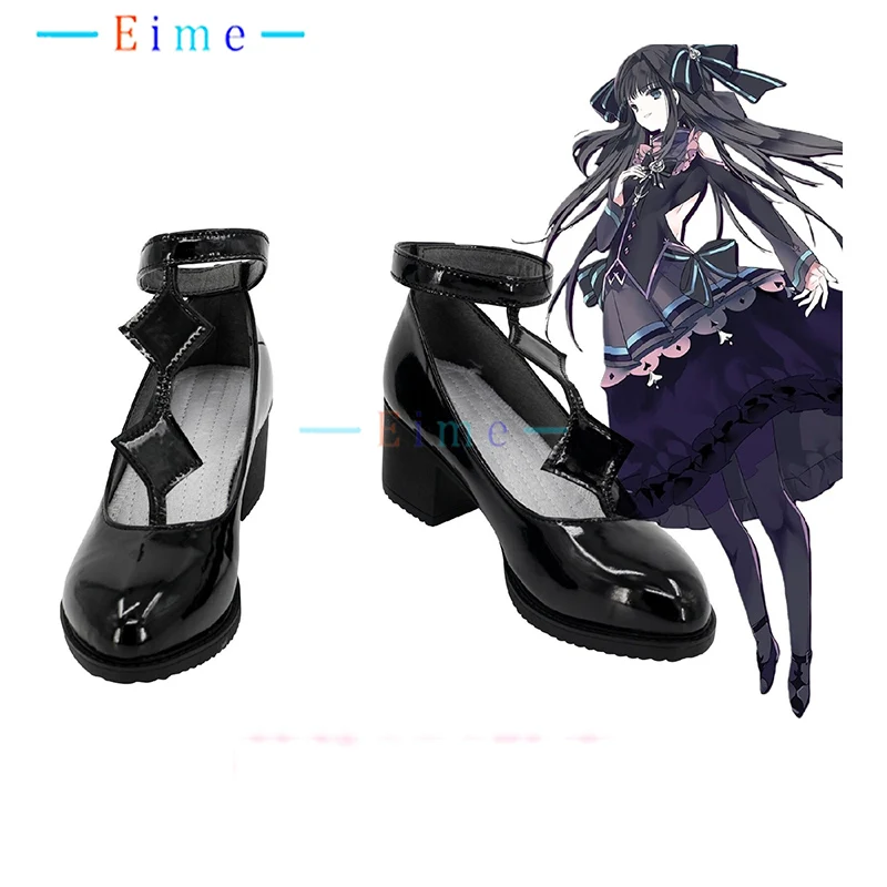 

Обувь для косплея Game Arcaea Tairitsu, карнавальные ботинки на Хэллоуин, обувь из искусственной кожи на заказ, большие размеры, белые, черные туфли на высоком каблуке
