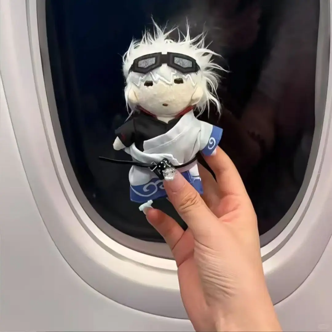 10 سنتيمتر جينتاما ساكاتا جينتوكي أفخم القطن دمية المفاتيح حقيبة ظهر جميلة معلقة لعبة هدايا للأصدقاء المشجعين جمع #1