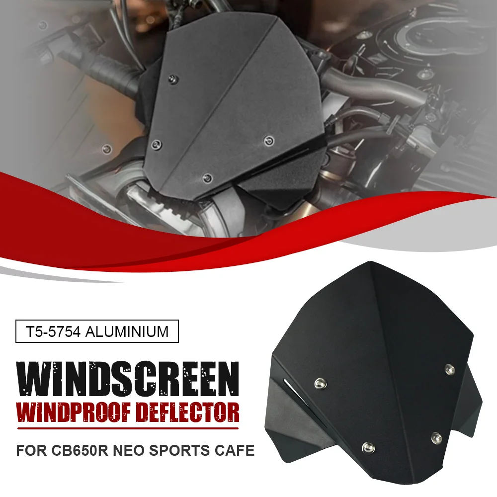 

FOR Honda CB650R Neo Sports Cafe 2019-2021 Front Windscreen Windshield Visor Screen Shield Wind Deflector Motorcycle CB 650 R