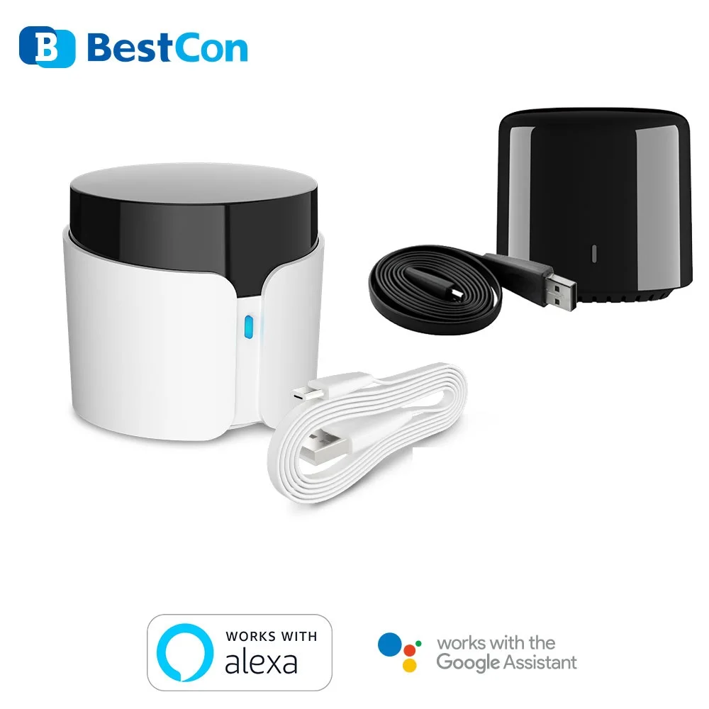 

Универсальный пульт дистанционного управления Bestcon RM4Cmini RM4C pro с поддержкой Wi-Fi, ИК и RF, совместимый с Alexa и Google Assistant, для использования с телевизорами, приложение Broadlink.