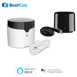 Bestcon RM4C mini RM4C pro Universal Wifi IR RF Remote Control Compatible Alexa Google Assistant For TV Use Broadlink APP