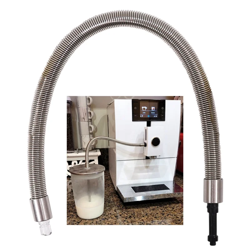 YCOC-Milk Pipe Milk Tube For JURA Coffee Machine Maker Connect Milk Container Cooler,Coffee Milk Casing Hose With HP3 Adapter