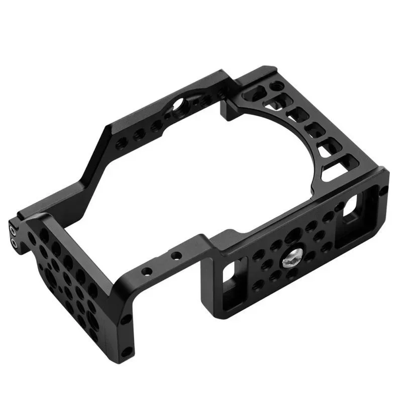 Aluminum Alloy Camera Cage for Sony A6100 A6300 A6400 A6500 Vlog Case Handheld Bracket Cold Shoe Mic LED Light Mount Video Rig