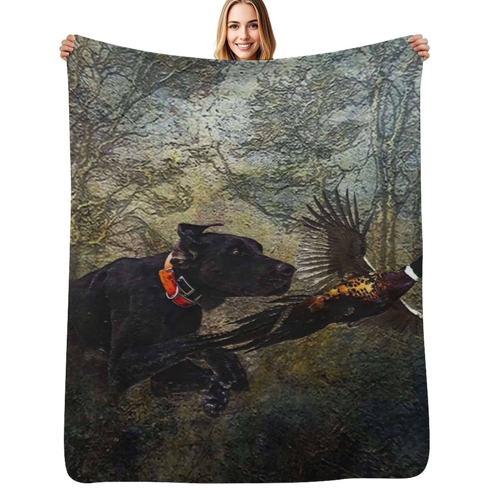 

GSP , Hunting pheasant Throw Blanket Bed linens Thermals For Travel Decorative Throw Blankets For Sofas Blankets