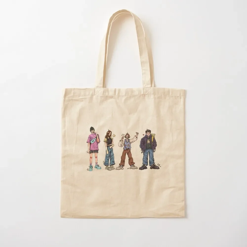 

Core Four Cartoon Art Mel.omane Tote Bag tote bags cloth bags shopper bag woman handbag cute pouch bag