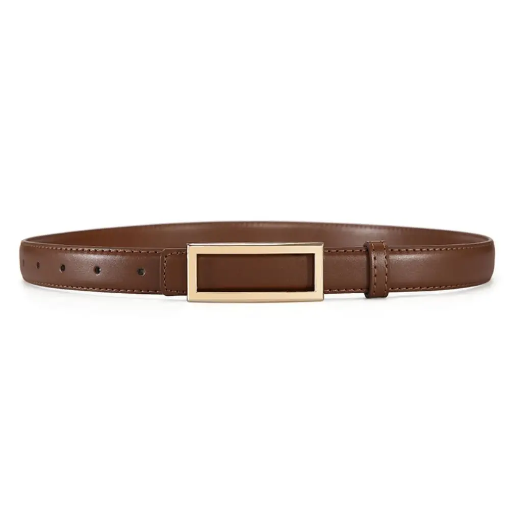 Ceinture en cuir au Design de luxe rétro pour femmes, décontractée, tendance, boucle ardillon, polyvalente, sangle de taille d'affaires