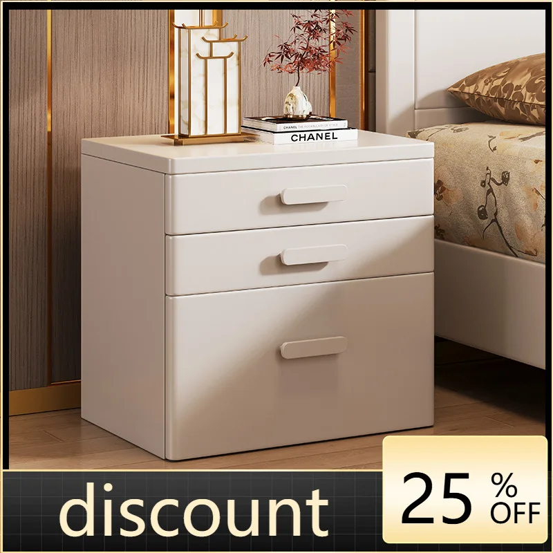 LMM Solid Wood Bedside Safe Locker Integrated Simple Home Hidden Safe