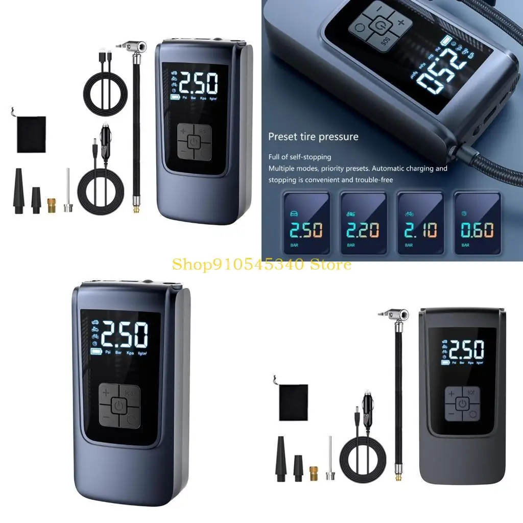 

U2JA воздушный компрессор 7,4/12 В Универсальный электрический воздушный насос 150 фунтов на квадратный дюйм