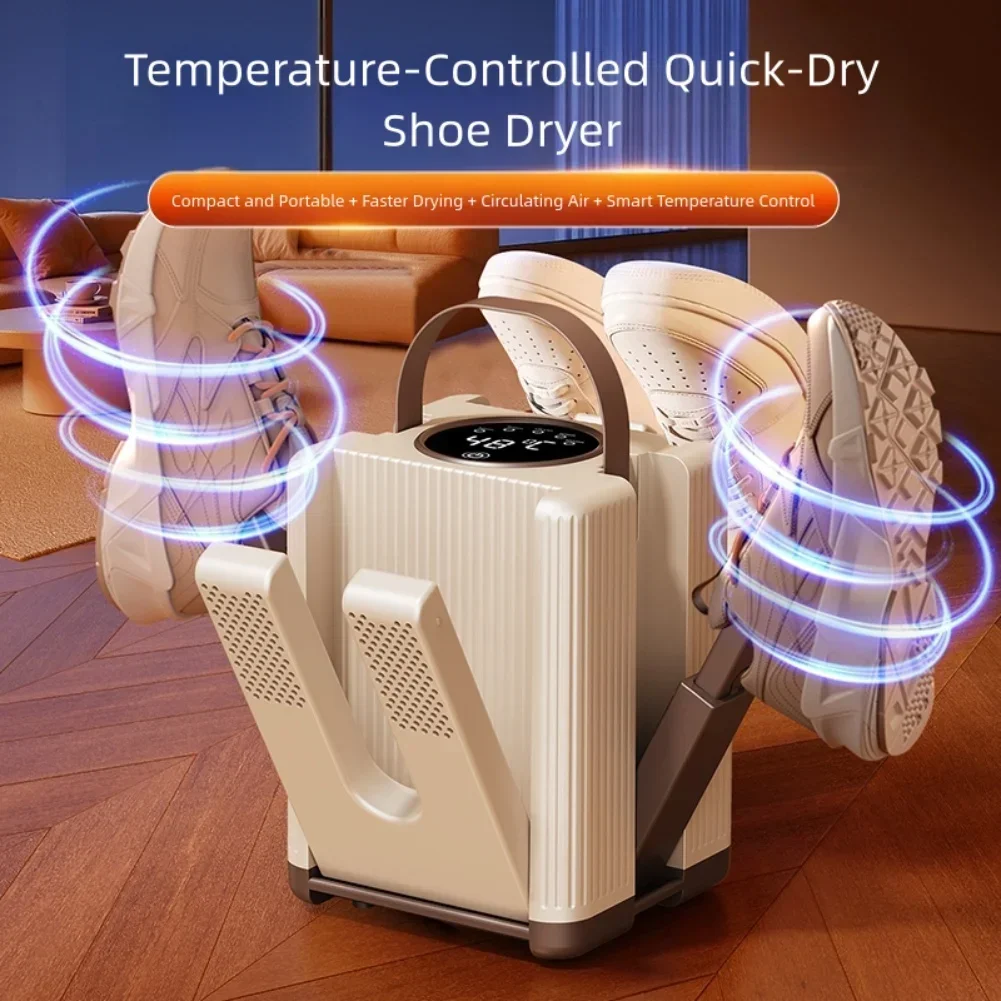 

Быстросохнущая сушилка для ботинок с регулируемым таймером для 3 пар обуви, грелка для обуви, нагреватель, быстросохнущая сушилка для обуви с таймером