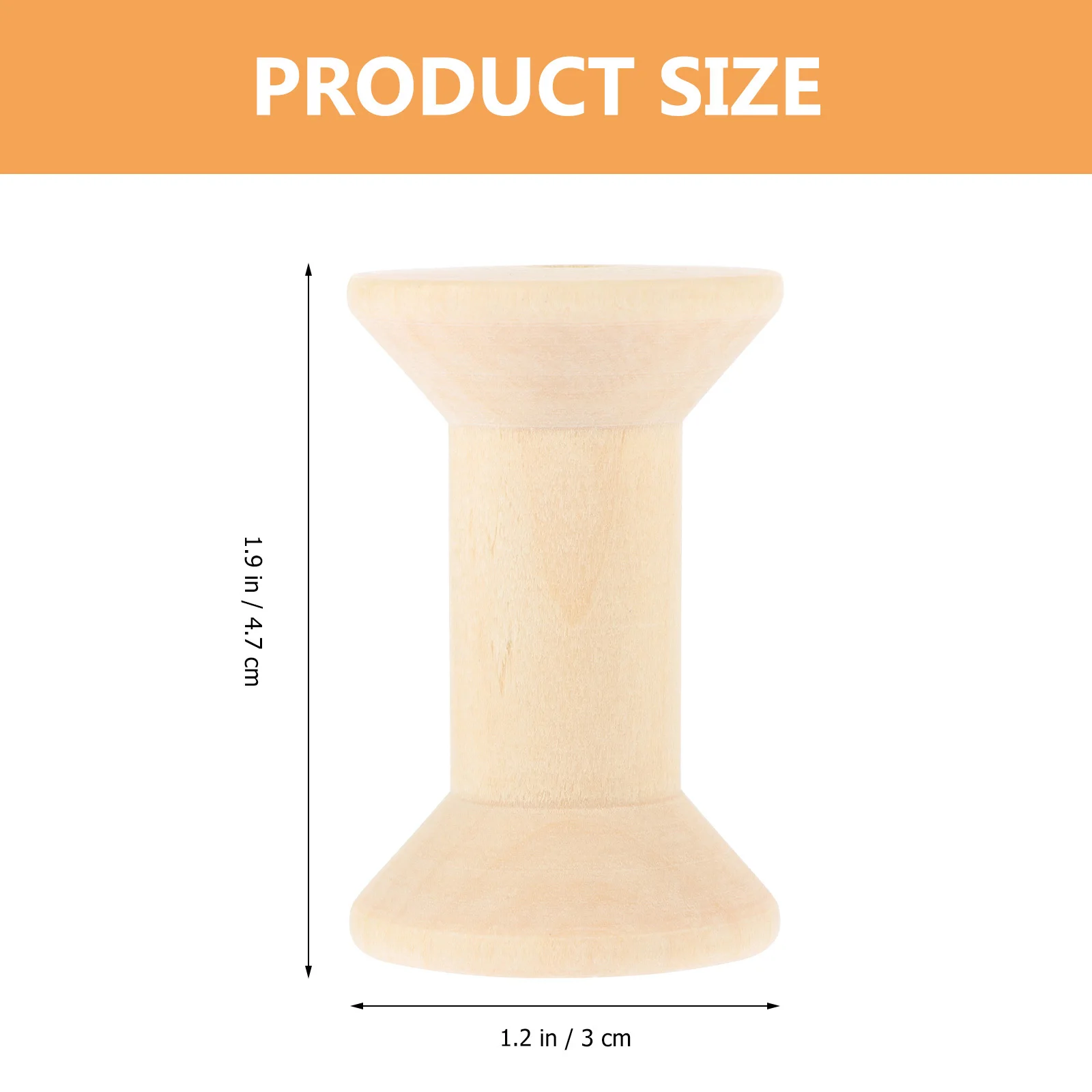 Bobine per avvolgimento in legno da 5 pezzi Bobine per filo da cucito in legno naturale Ricamo artigianale Filo per maglieria Strumenti fai da te