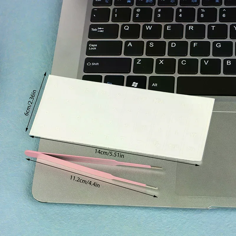 [Korean Language] Tear-Off Film Keyboard Sticker Desktop Laptop Key Sticker Single Film Universal Transparent Engraving Sticker