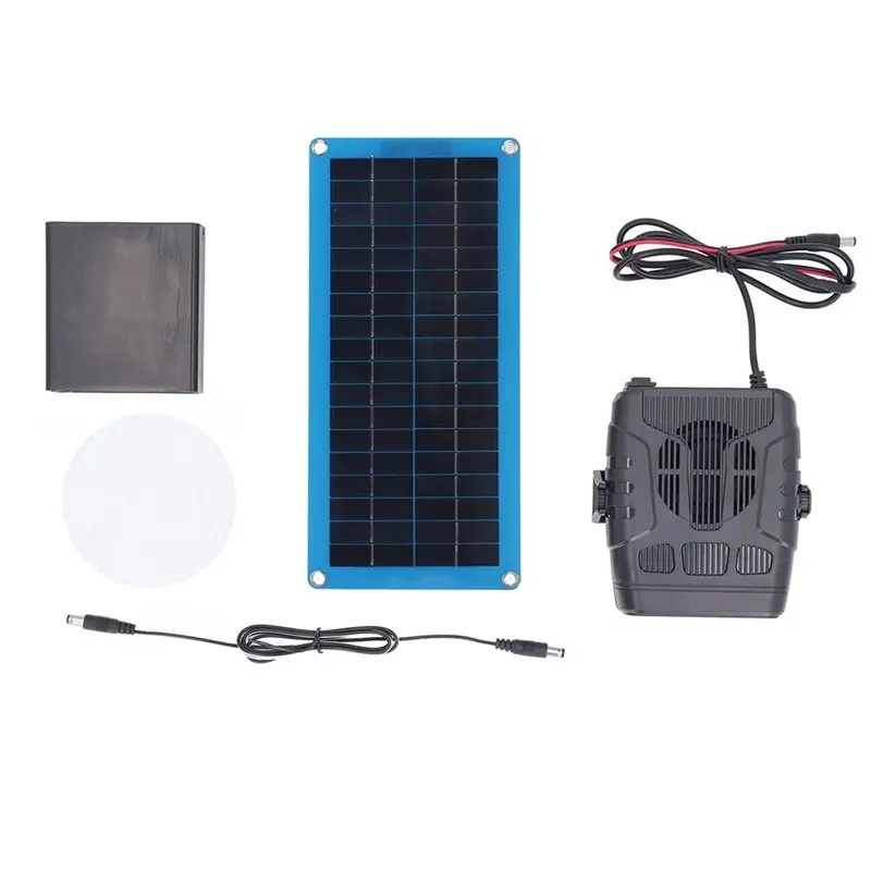 Portable 30W Solar Car Heater Panel Winter Defroster Heating Fan Pet House Warmer Natural Wind Speed