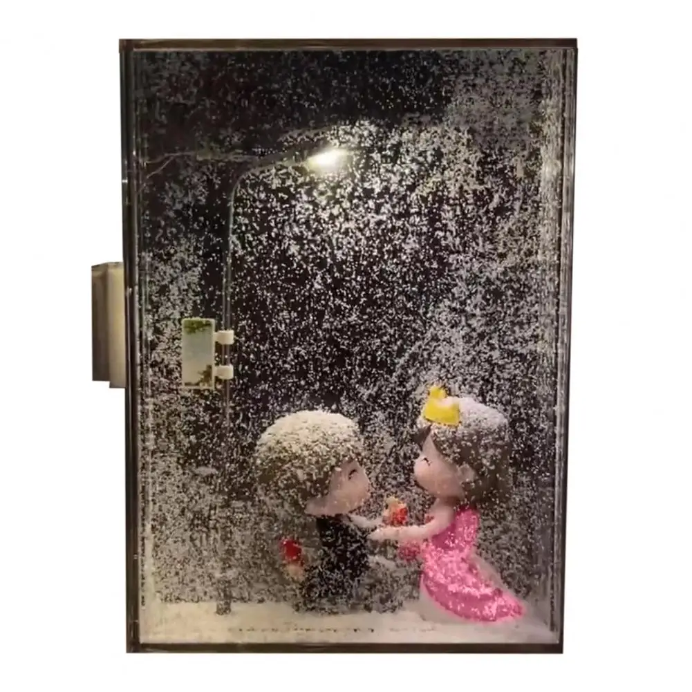 ضوء ليلي آمن، مشهد ثلجي، ضوء ليلي، مصباح شارع ليلي ثلجي، أضواء عيد الميلاد، مشهد ثلجي واقعي، ضوء ليلي للداخل