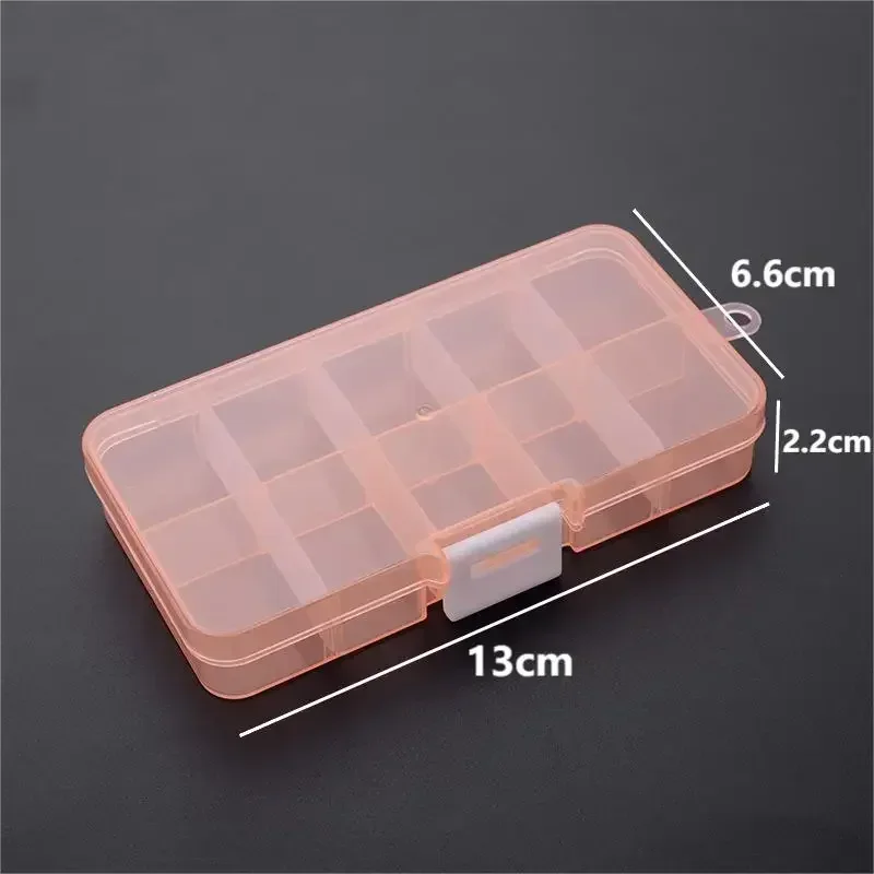 10 Grids Tool Storage Box Portable Electronic Components Screws Orginizer Boxes Removable Storage Parts Jewelry Tool Case