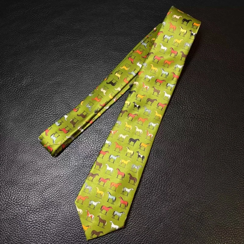 

Оригинальный дизайн, эксклюзивный принт с животными, ретро-стиль, галстук ручной работы, модные аксессуары для одежды в стиле Y2K для мужчин