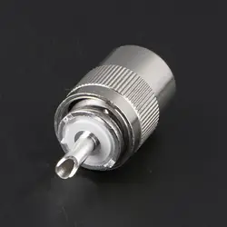 UHF Male PL259 Plug Solder RG8 RG213 LMR400 7D-FB Cable Connector Silver