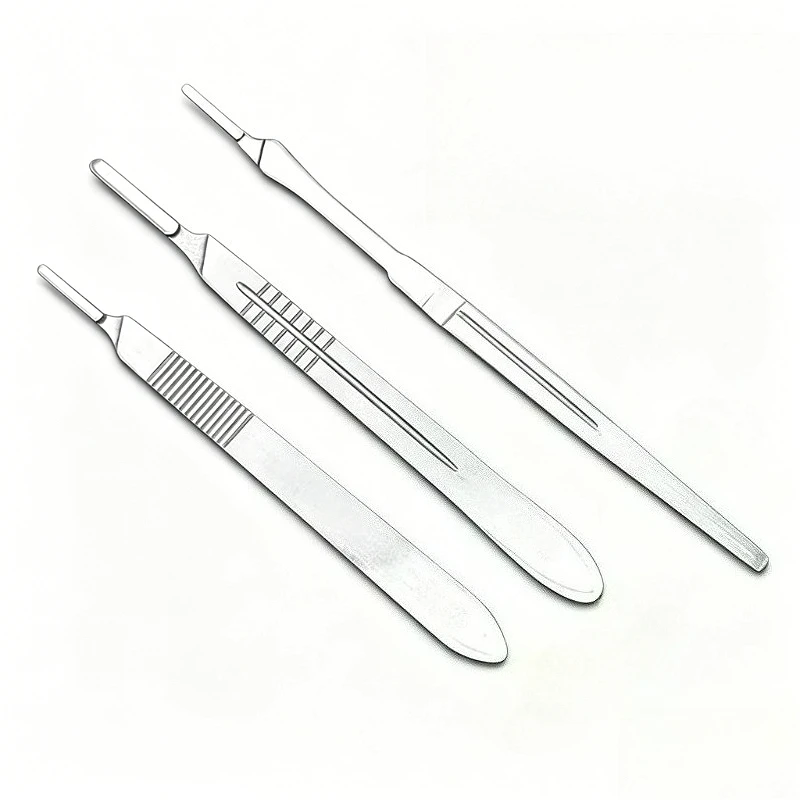 Dental Surgical Scalpel Blades with Handle No.3/4/7 Carbon Steel Carving Metal Kit DIY Cutting Repair Surgical Knife Tools