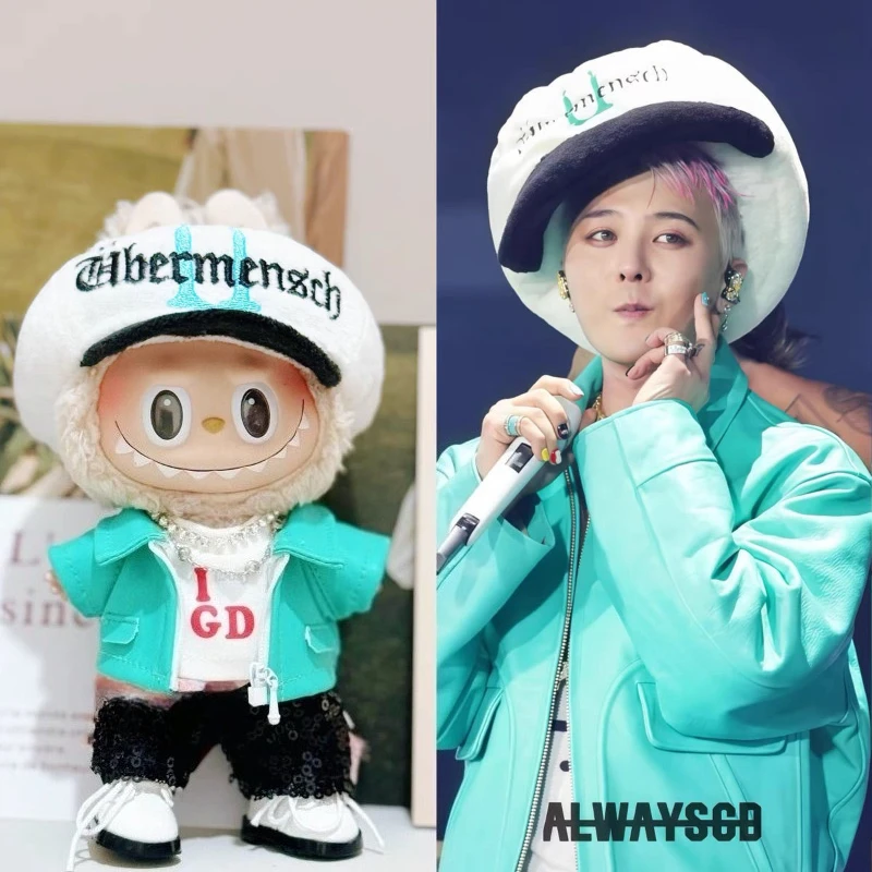 

Только одежда, подходящая для 15/17 см, виниловая шляпа с грибами Dol Idol Gd, комплект кукольной одежды, модные трендовые кожаные аксессуары