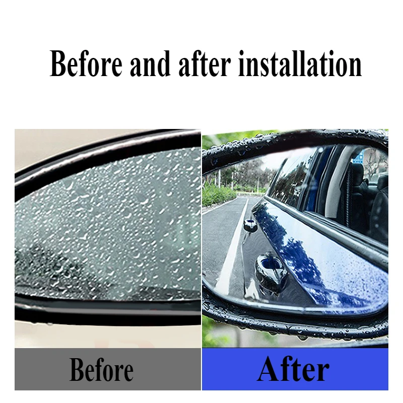 For Toyota Sienna Granvia Rearview Mirror Rainproof Film Rear Mirror Anti-Fog Film Modified Reflector Waterproof Car Accessories