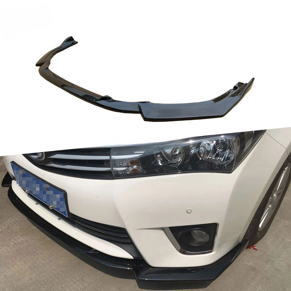 

Front Bumper Lip Spoiler For Toyota Corolla 2014-2018 ABS Head Bumper Chin Shovel Guard Car Styling