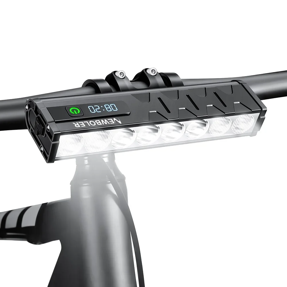 AliExpress NEWBOLER 8LED Bicycle Light Front 10000LM Bike Light 10000mAh Waterproof Flashlight USB Charging MTB Road Cycling Lamp Accessori