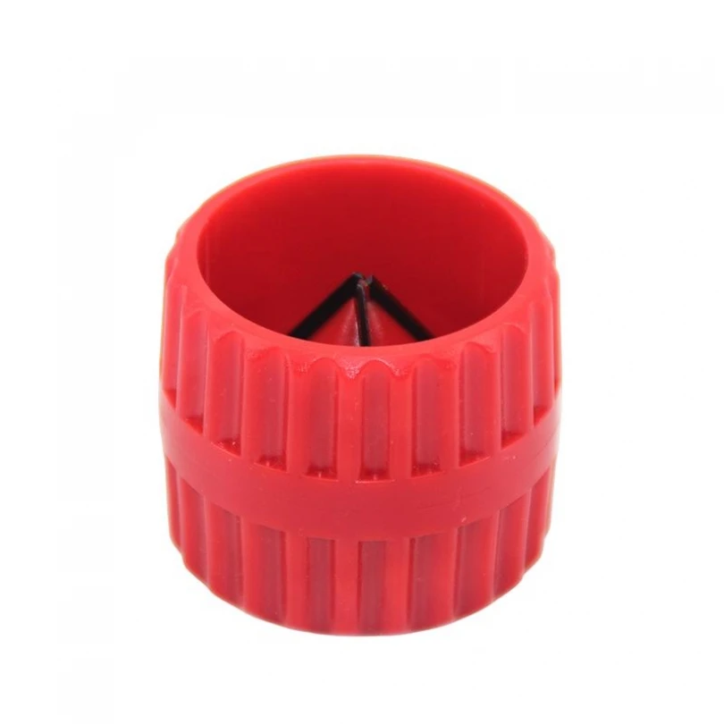 5 - 38mm vermelho redondo engrossado tubo de cobre chanfro mão chanfradura ferramenta de rebarbação para tubo de metal interno/externo rebarbação