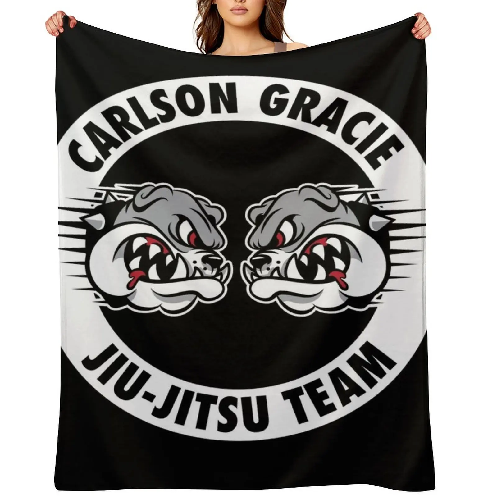 

Carlson Gracie Jiu-Jitsu Team Throw Blanket Blankets For Sofas Vintage warm for winter Picnic Blankets