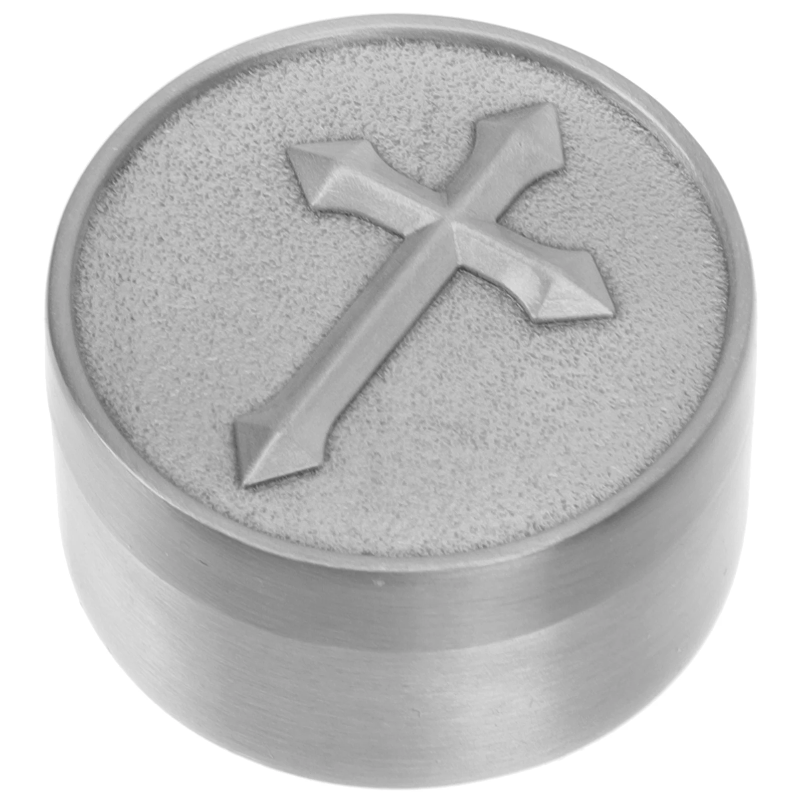 

Container Metal Cross Jewelry Box Travel Earrings Crucifix Alloy Mini Boxes for